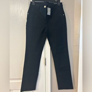 Chico’s Size 00 Short (2) Black So Lifting Straight Leg Pants NWT